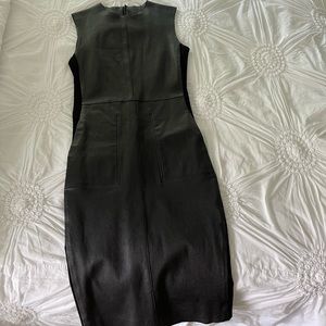 Gorgeous black leather dress VINCE